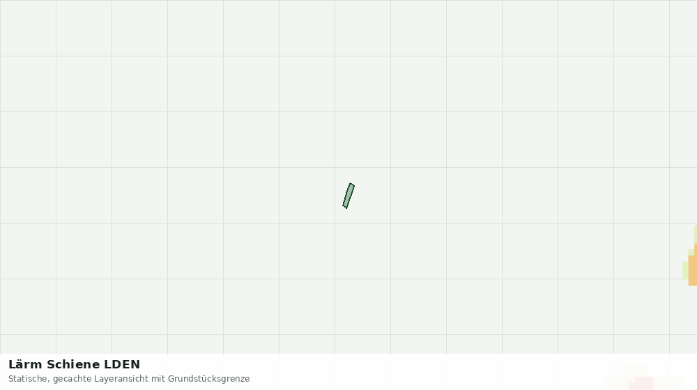 Statische Kartenansicht: Lärm Schiene LDEN