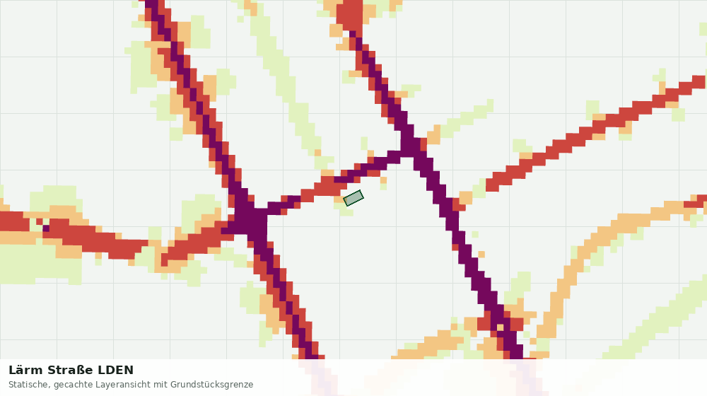 Statische Kartenansicht: Lärm Straße LDEN