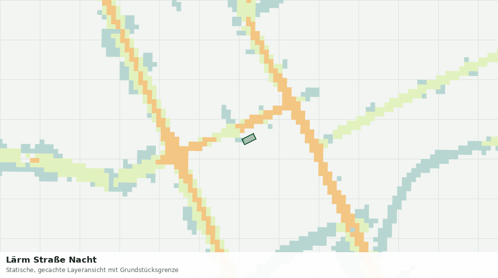 Statische Kartenansicht: Lärm Straße Nacht