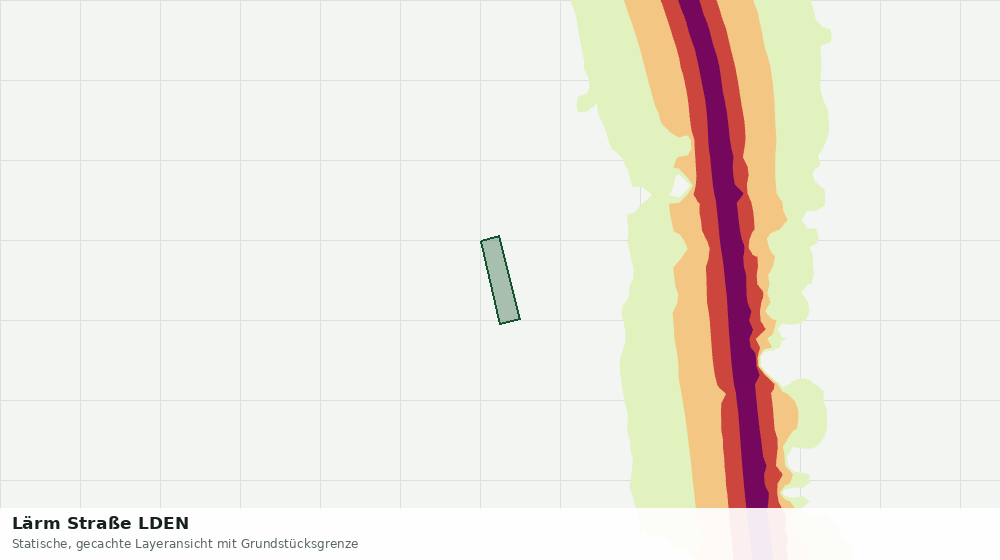 Statische Kartenansicht: Lärm Straße LDEN