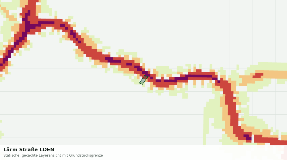 Statische Kartenansicht: Lärm Straße LDEN