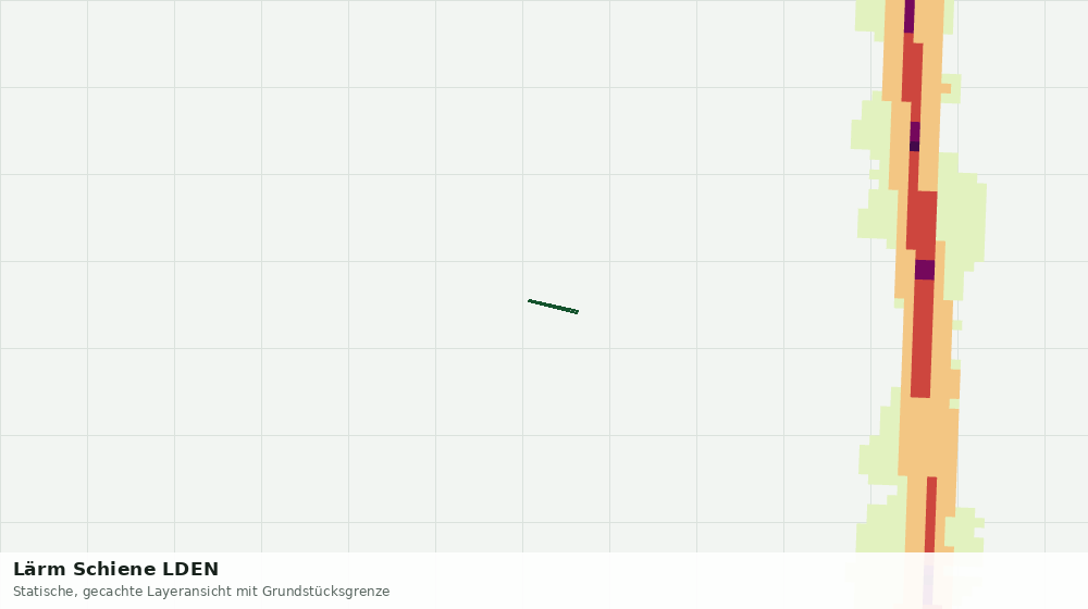 Statische Kartenansicht: Lärm Schiene LDEN