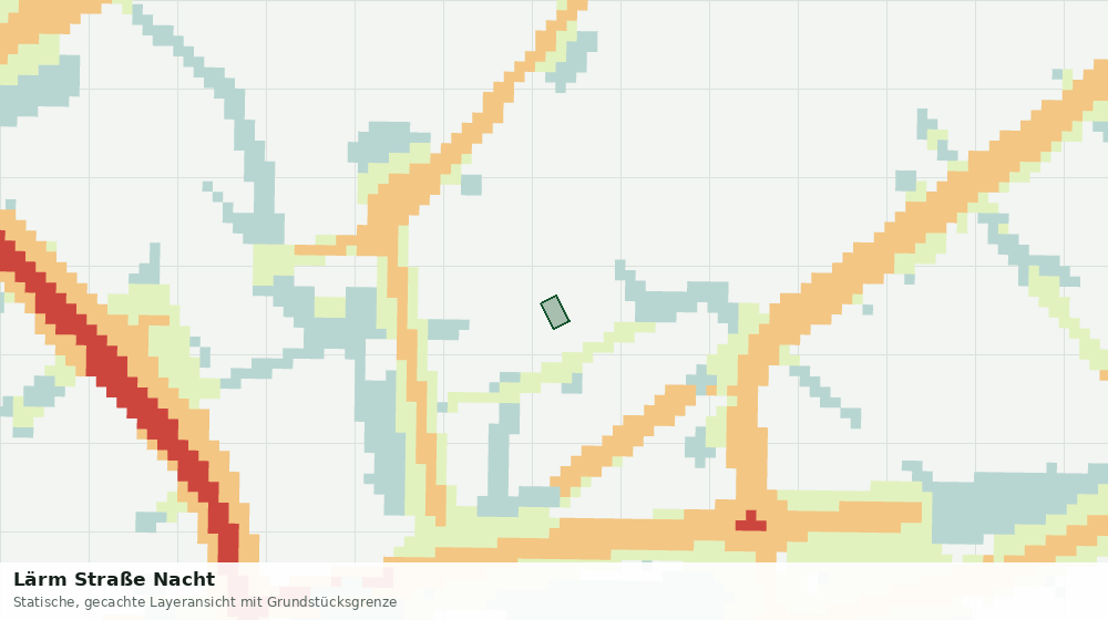 Statische Kartenansicht: Lärm Straße Nacht