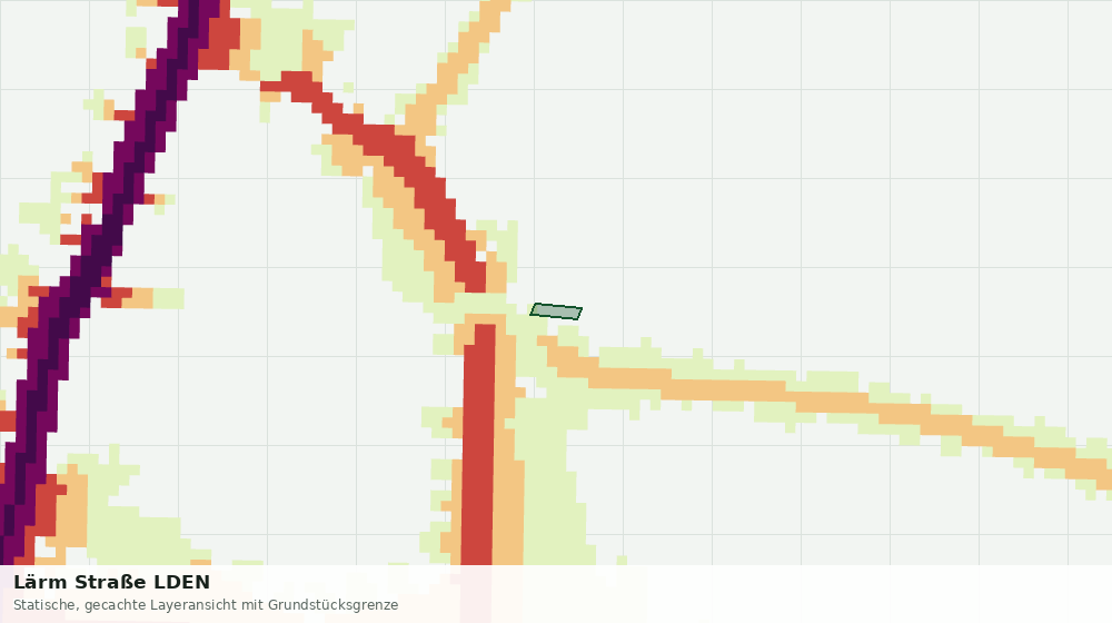 Statische Kartenansicht: Lärm Straße LDEN