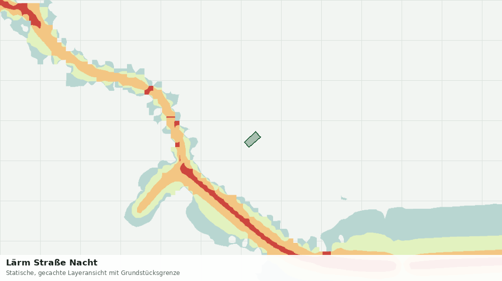 Statische Kartenansicht: Lärm Straße Nacht