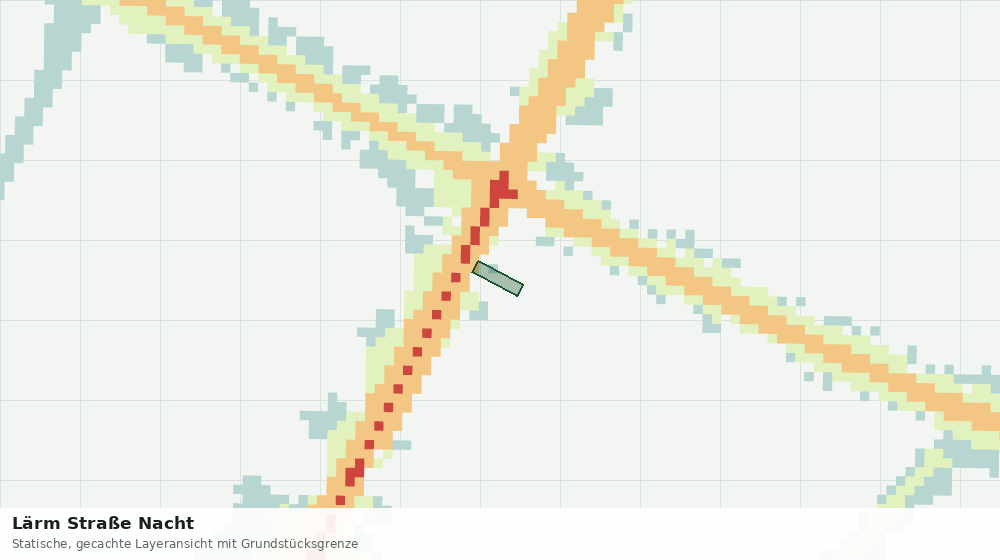 Statische Kartenansicht: Lärm Straße Nacht
