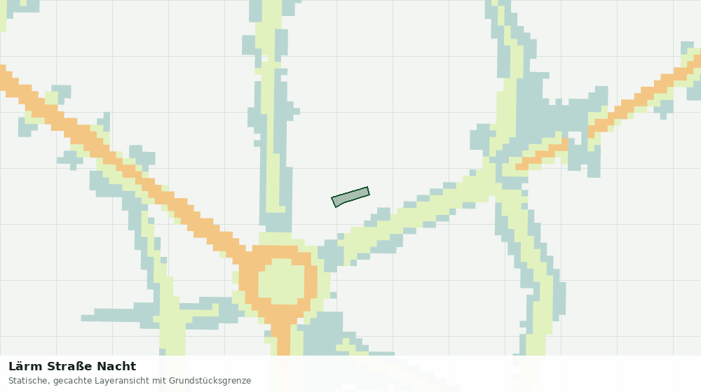 Statische Kartenansicht: Lärm Straße Nacht
