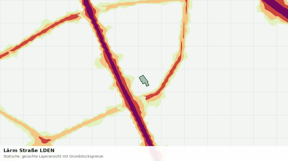 Statische Kartenansicht: Lärm Straße LDEN