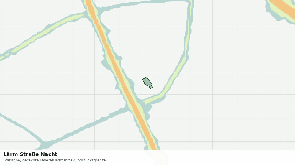 Statische Kartenansicht: Lärm Straße Nacht