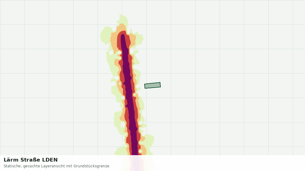 Statische Kartenansicht: Lärm Straße LDEN