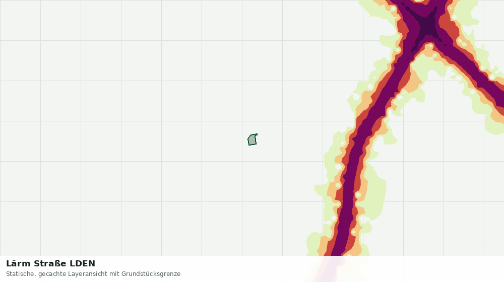Statische Kartenansicht: Lärm Straße LDEN