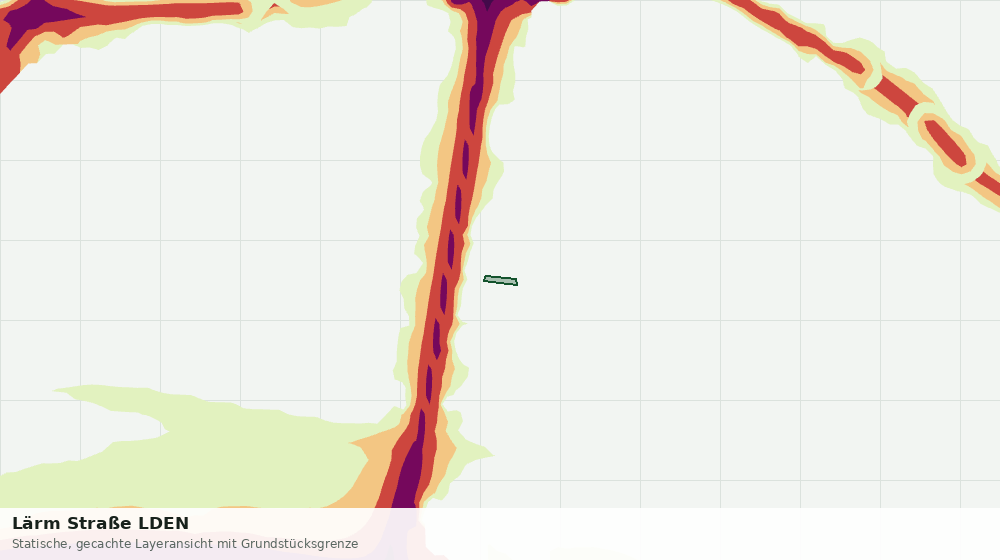 Statische Kartenansicht: Lärm Straße LDEN
