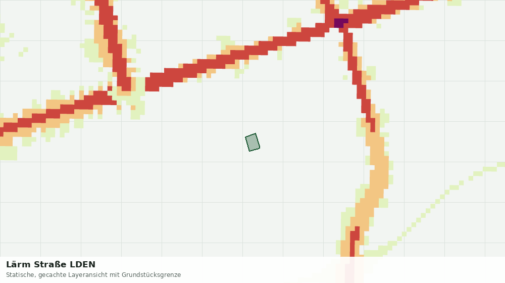 Statische Kartenansicht: Lärm Straße LDEN