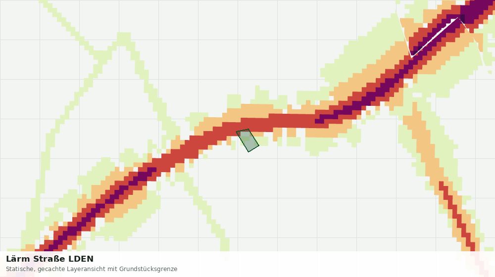 Statische Kartenansicht: Lärm Straße LDEN