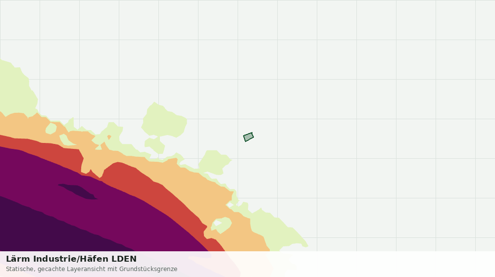 Statische Kartenansicht: Lärm Industrie/Häfen LDEN