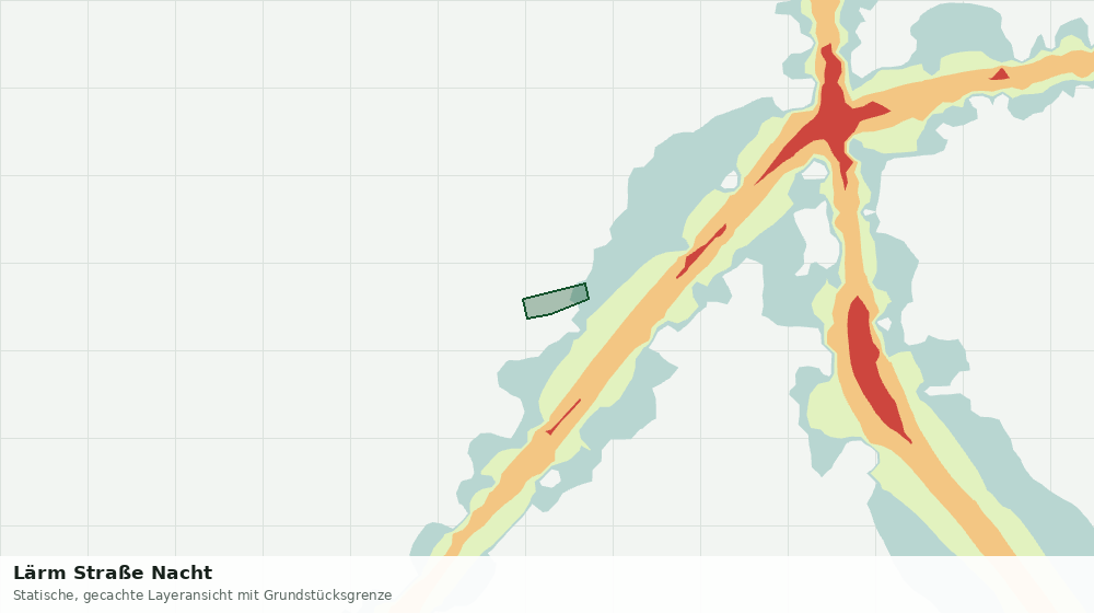 Statische Kartenansicht: Lärm Straße Nacht