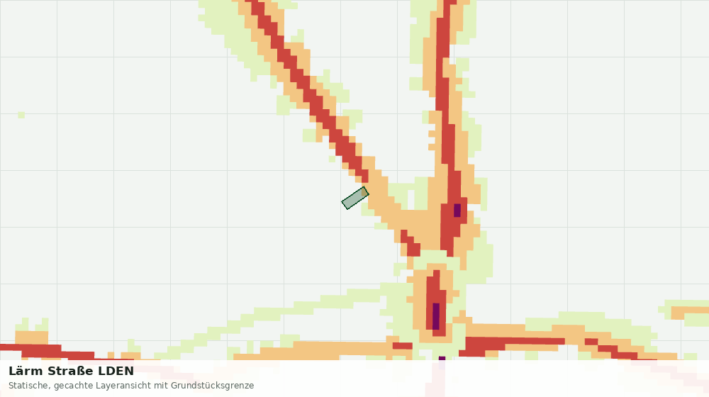 Statische Kartenansicht: Lärm Straße LDEN