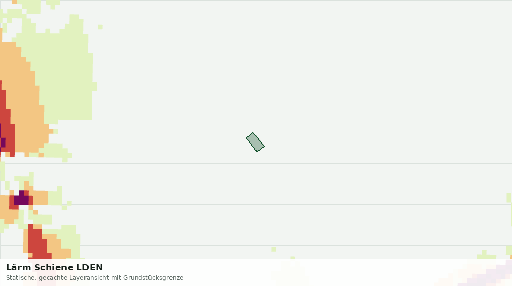 Statische Kartenansicht: Lärm Schiene LDEN