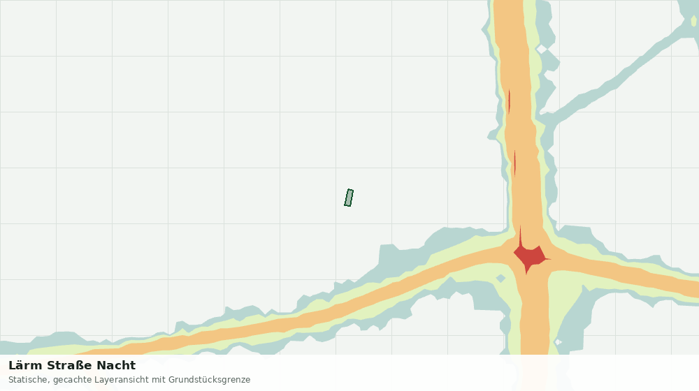 Statische Kartenansicht: Lärm Straße Nacht