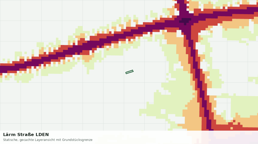 Statische Kartenansicht: Lärm Straße LDEN