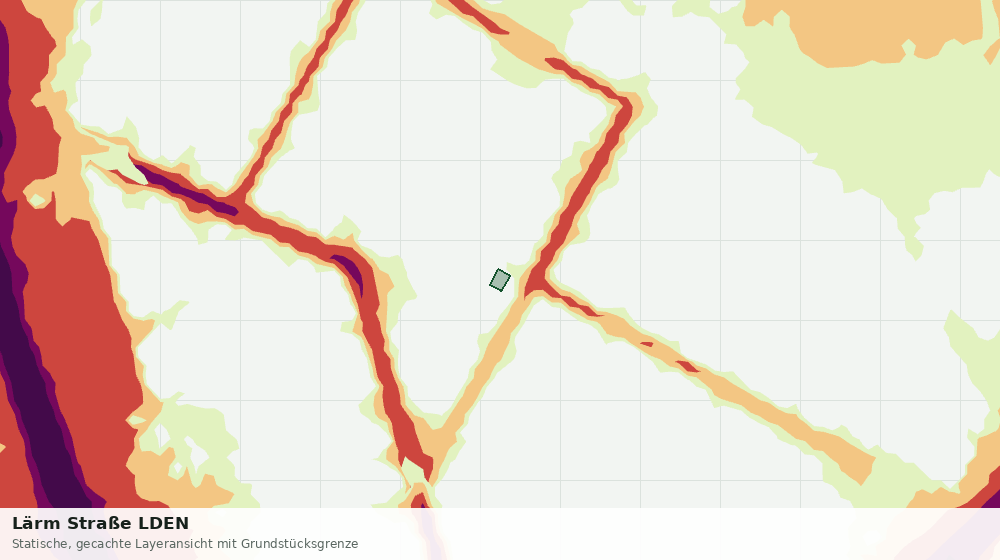 Statische Kartenansicht: Lärm Straße LDEN