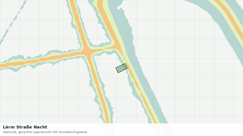 Statische Kartenansicht: Lärm Straße Nacht