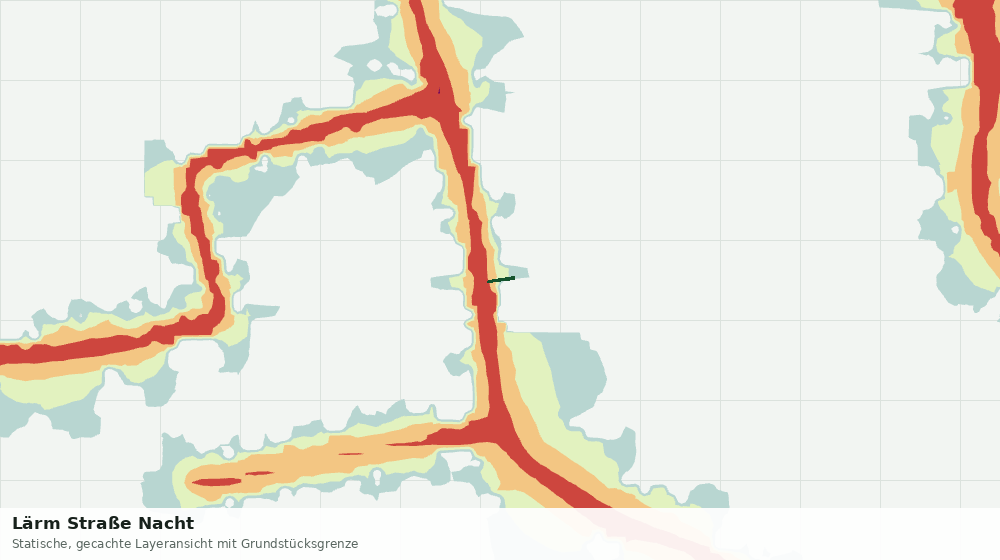 Statische Kartenansicht: Lärm Straße Nacht