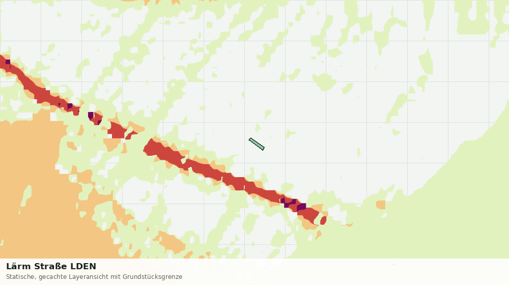 Statische Kartenansicht: Lärm Straße LDEN