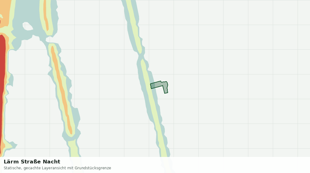 Statische Kartenansicht: Lärm Straße Nacht