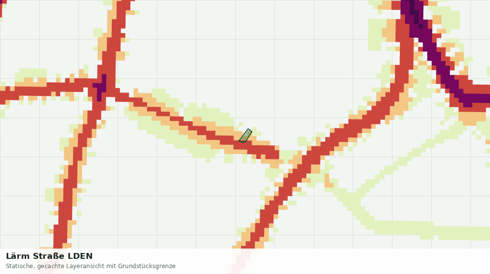 Statische Kartenansicht: Lärm Straße LDEN