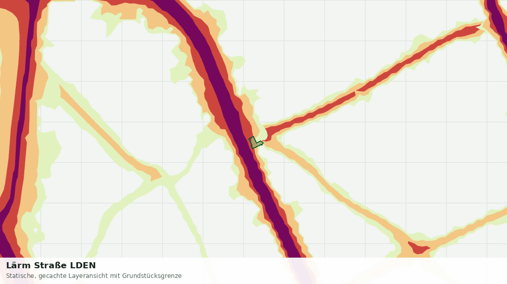 Statische Kartenansicht: Lärm Straße LDEN