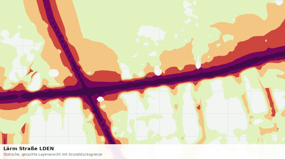 Statische Kartenansicht: Lärm Straße LDEN