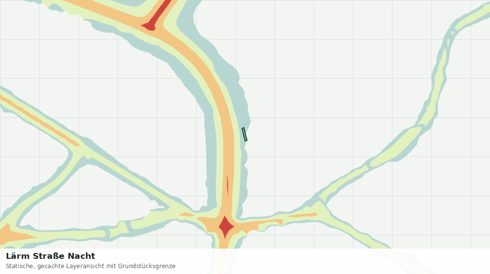 Statische Kartenansicht: Lärm Straße Nacht