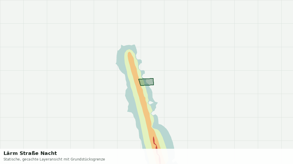 Statische Kartenansicht: Lärm Straße Nacht