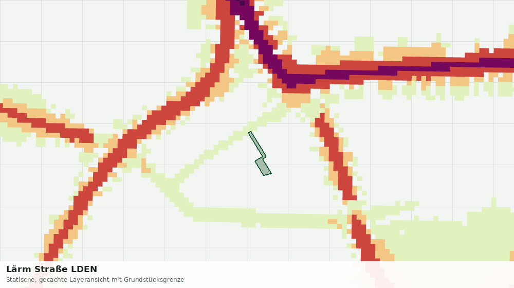 Statische Kartenansicht: Lärm Straße LDEN