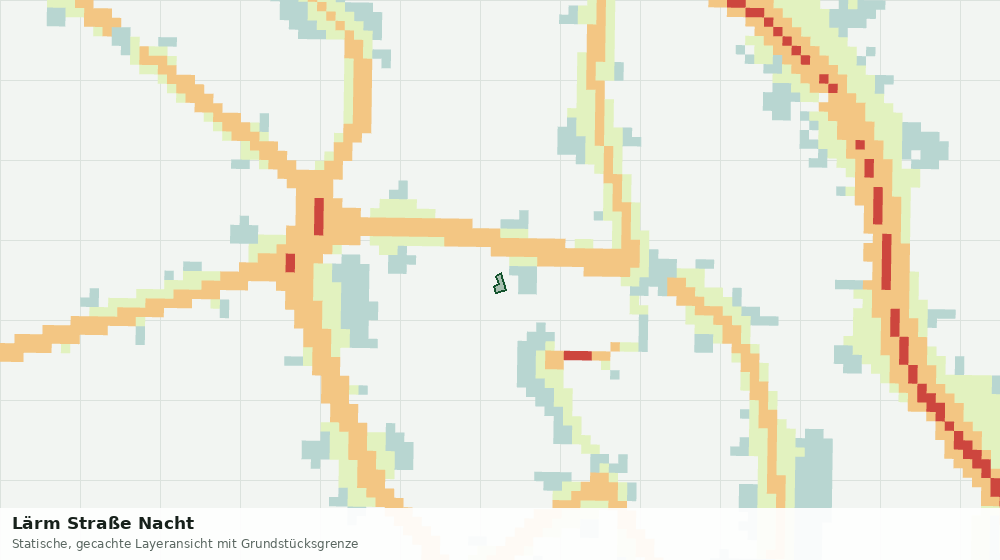 Statische Kartenansicht: Lärm Straße Nacht
