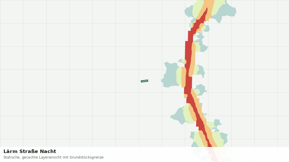 Statische Kartenansicht: Lärm Straße Nacht