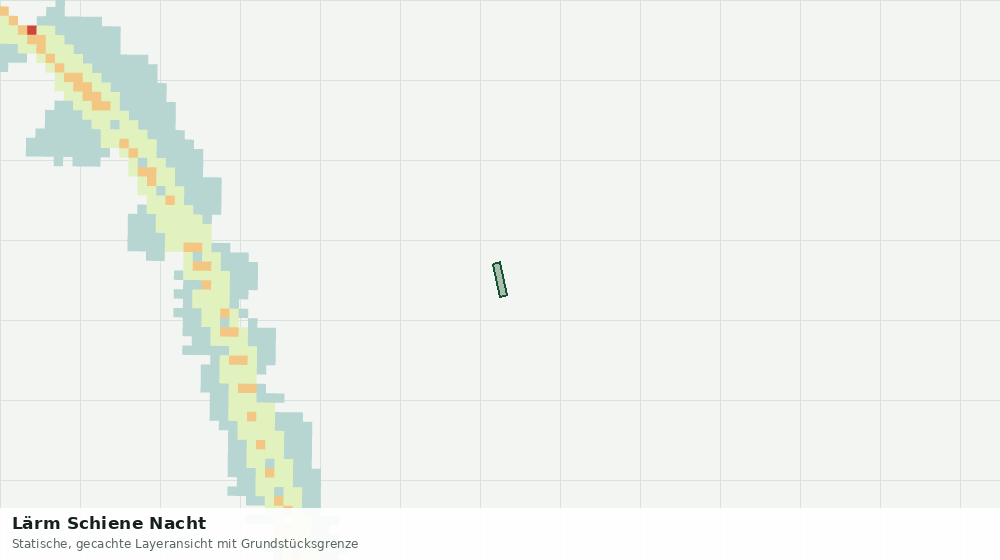 Statische Kartenansicht: Lärm Schiene Nacht