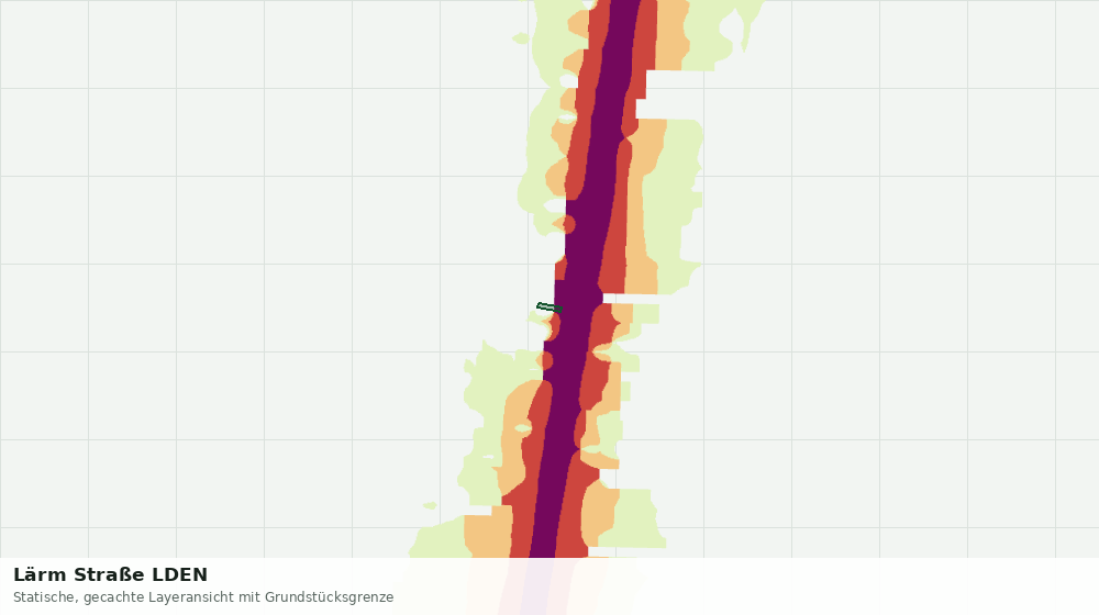 Statische Kartenansicht: Lärm Straße LDEN