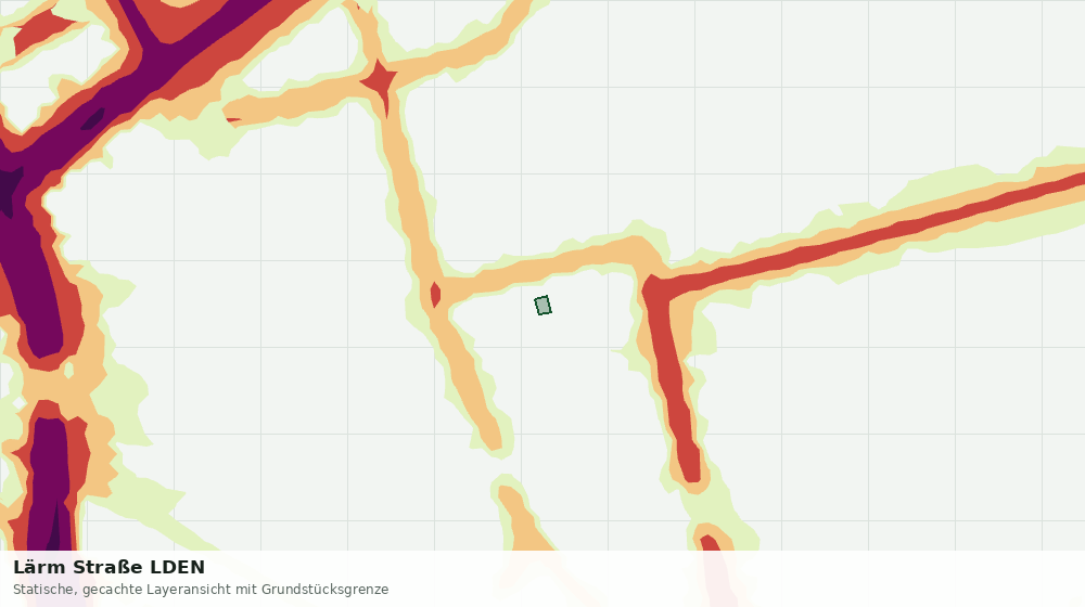 Statische Kartenansicht: Lärm Straße LDEN