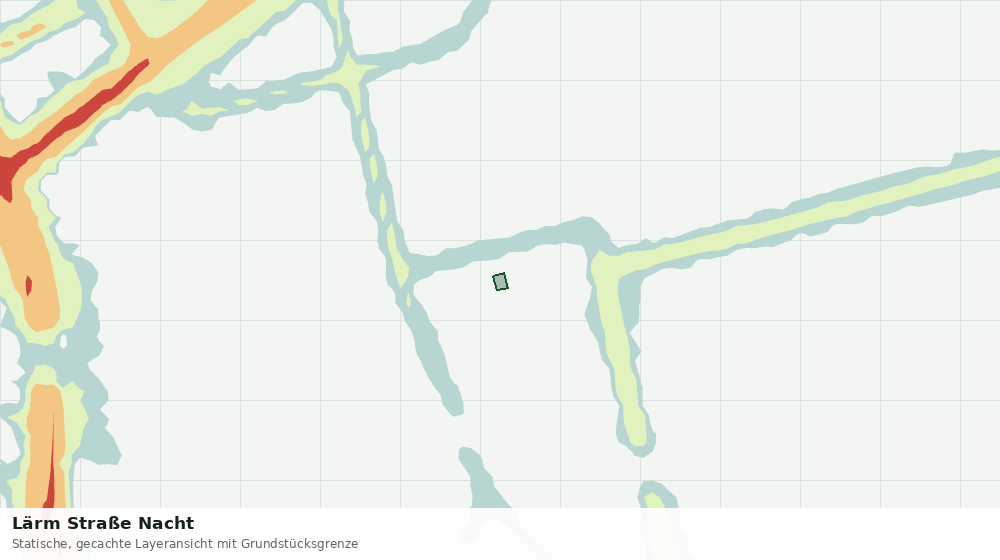 Statische Kartenansicht: Lärm Straße Nacht