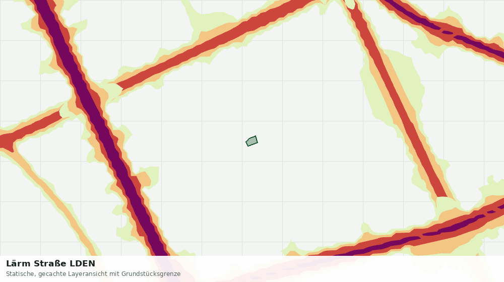 Statische Kartenansicht: Lärm Straße LDEN