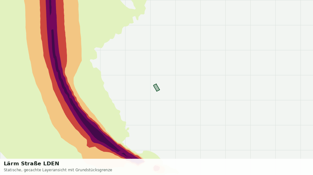 Statische Kartenansicht: Lärm Straße LDEN