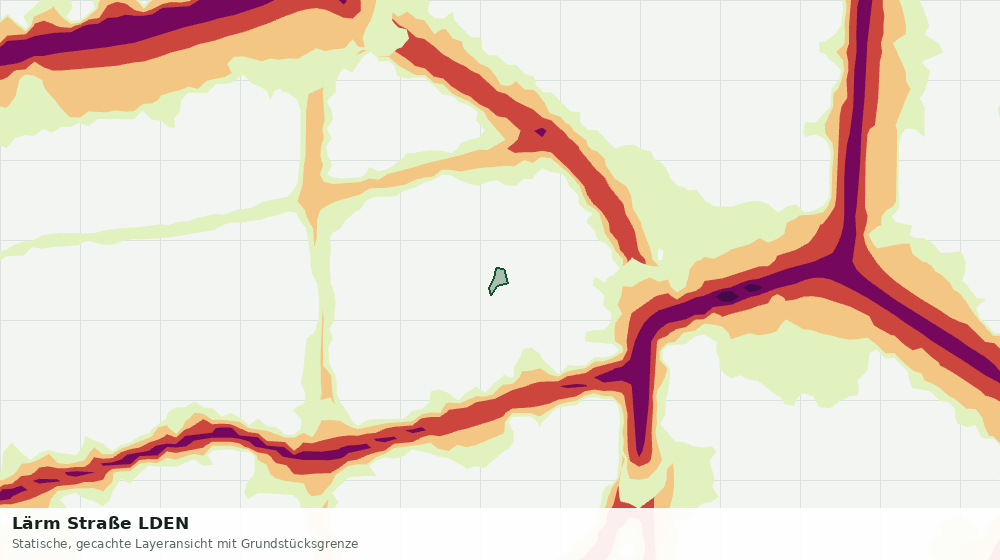 Statische Kartenansicht: Lärm Straße LDEN