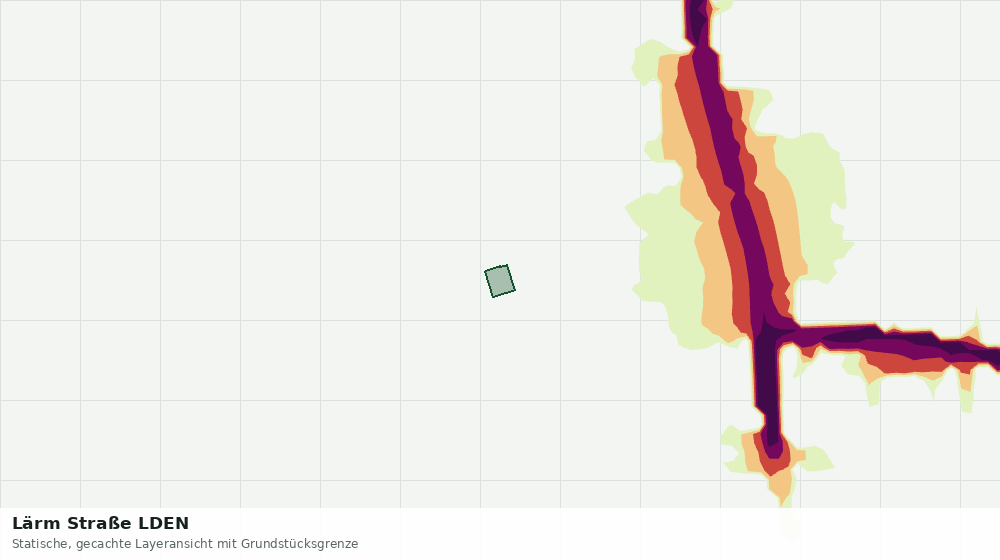 Statische Kartenansicht: Lärm Straße LDEN