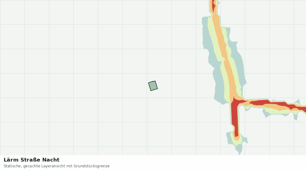 Statische Kartenansicht: Lärm Straße Nacht