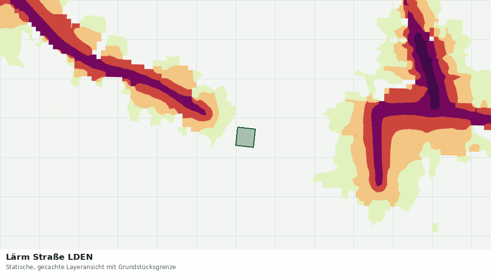 Statische Kartenansicht: Lärm Straße LDEN