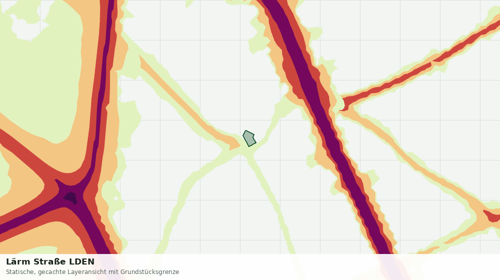 Statische Kartenansicht: Lärm Straße LDEN