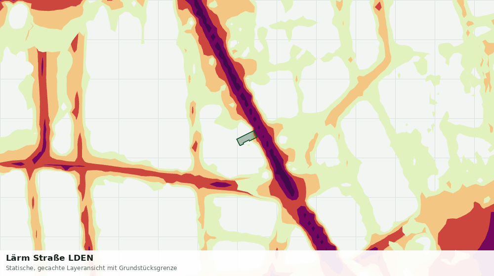 Statische Kartenansicht: Lärm Straße LDEN
