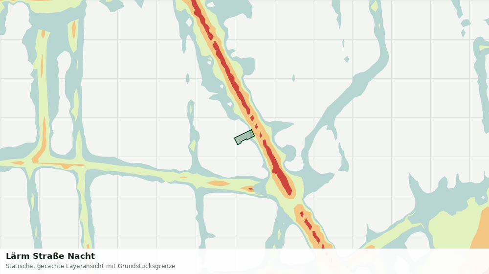 Statische Kartenansicht: Lärm Straße Nacht